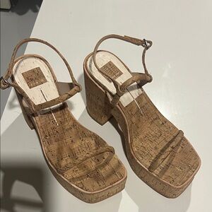 Dolce Vita Cork Platform Sandals